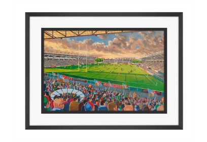 The Stoop Stadium Fine Art Print - Harlequins Rugby Union